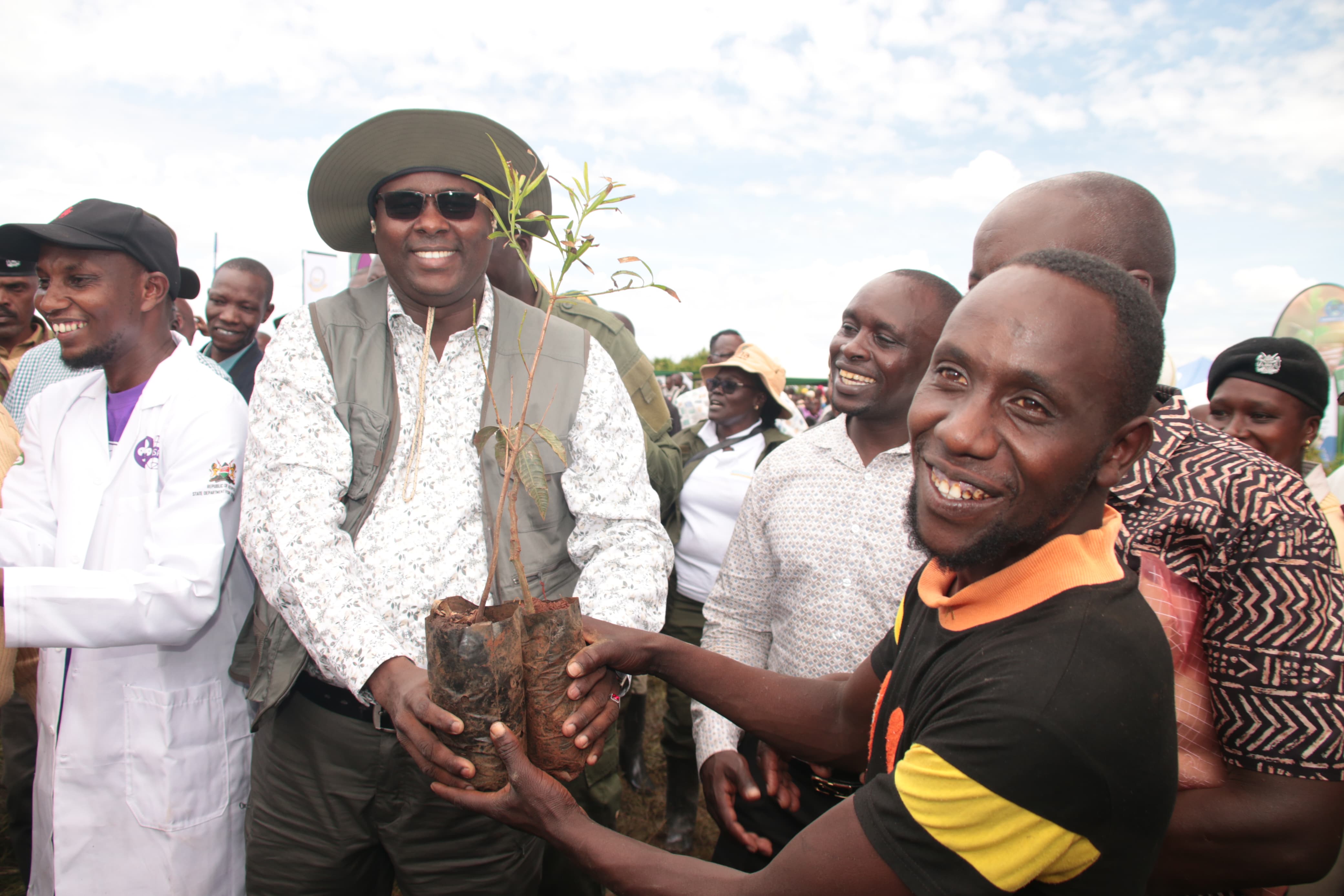 PS Dokota participates in a tree growing activity in Chepalungu ,Bomet County